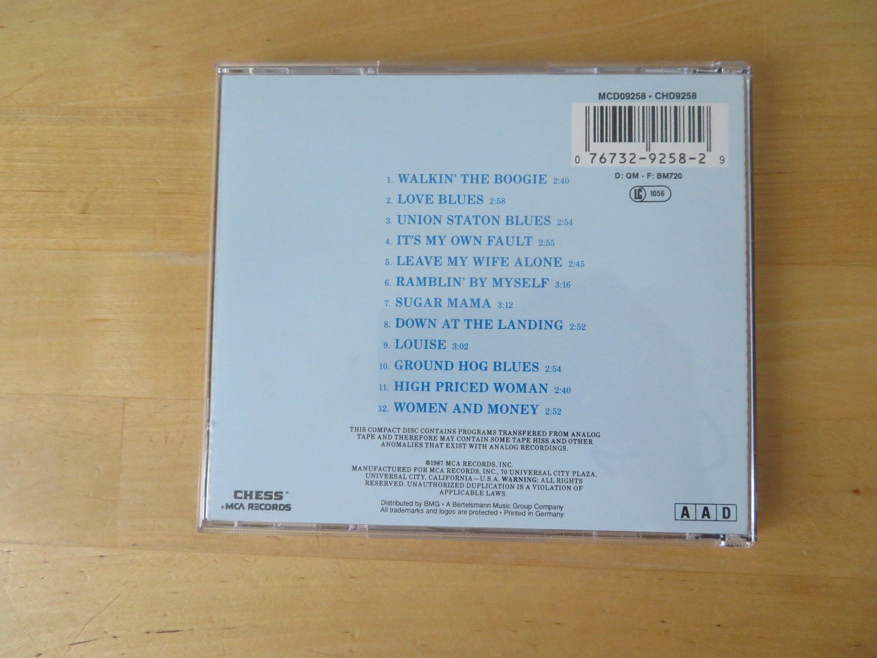 CD: JOHN LEE HOOKER "House of the Blues" – Usato da zürich venduto da Goldimmund 2