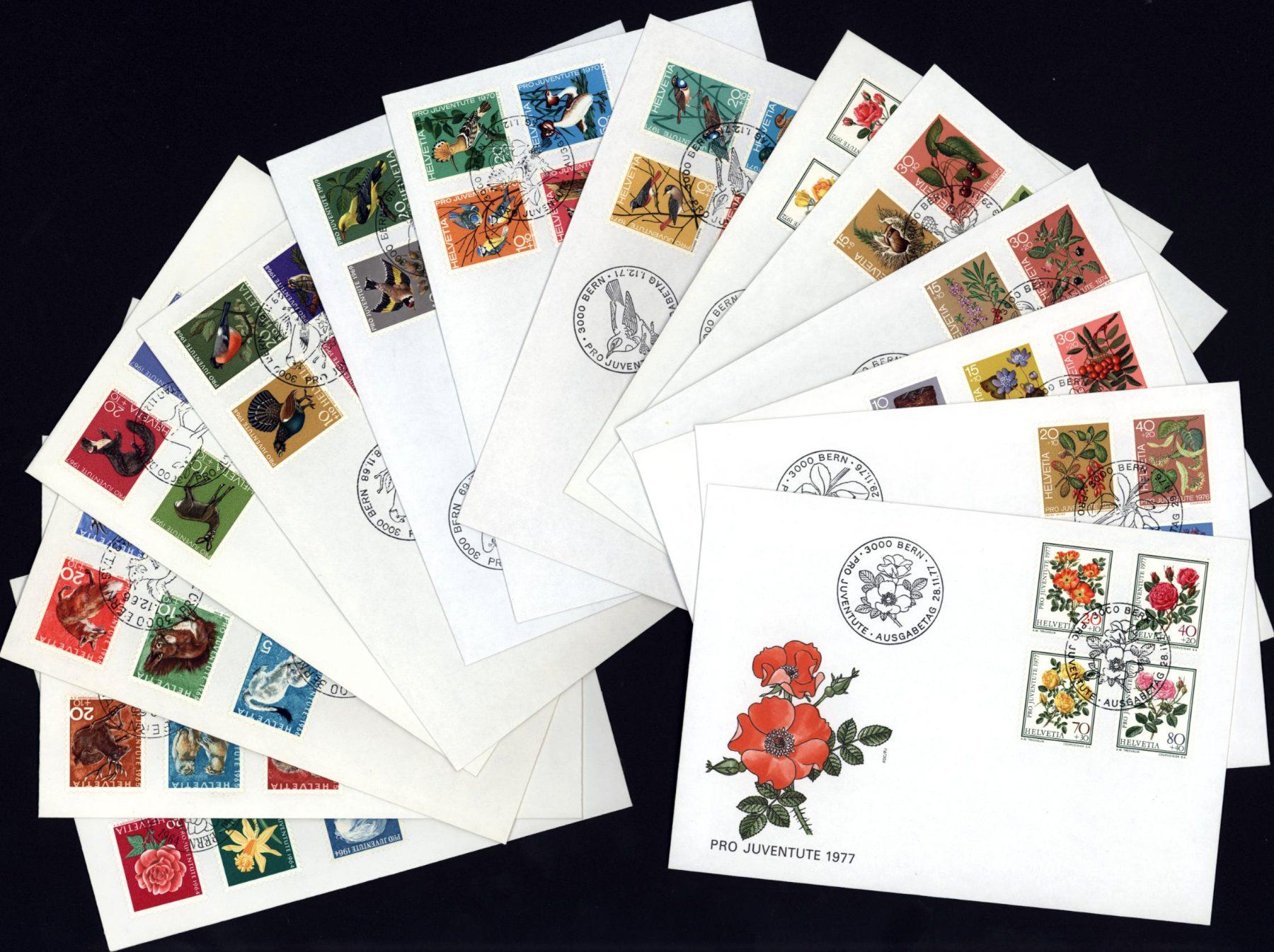 Tutti i francobolli: PJ Sammlung FDC 1964-1987 kompl. (C105) – Usato da Seuzach venduto da Harri19 1
