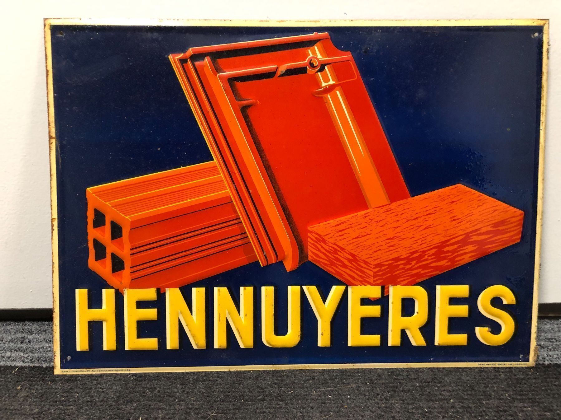 Ecriteaux: Hennuyeres ziegel backstein werbung – D'occasion à Reinach AG par rares75