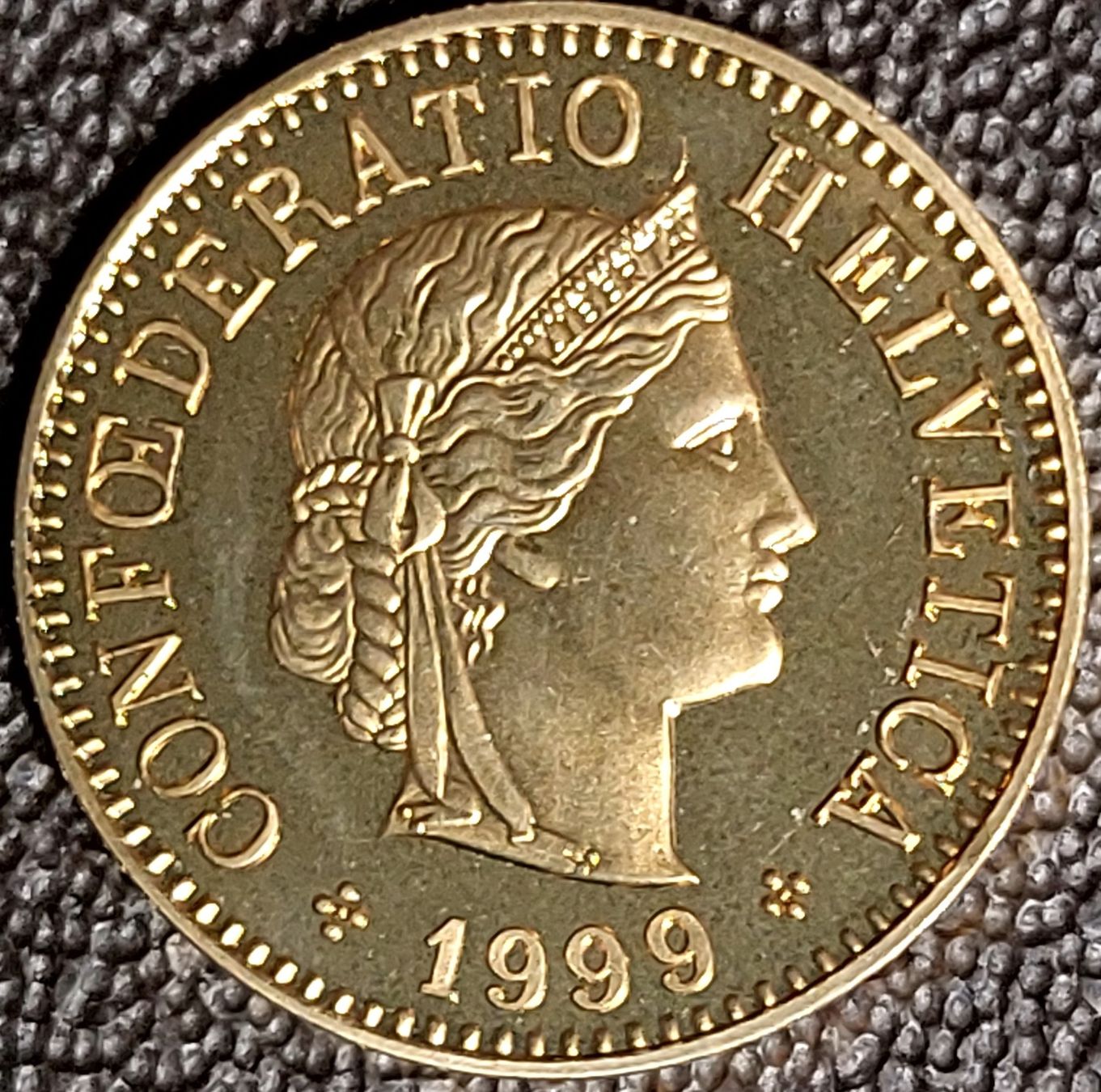 Tutti le monete: 5 Rappen 1999 stgl. / aus Münzsatz – Nuovo (secondo la descrizione) da Arch venduto da coinsandmore