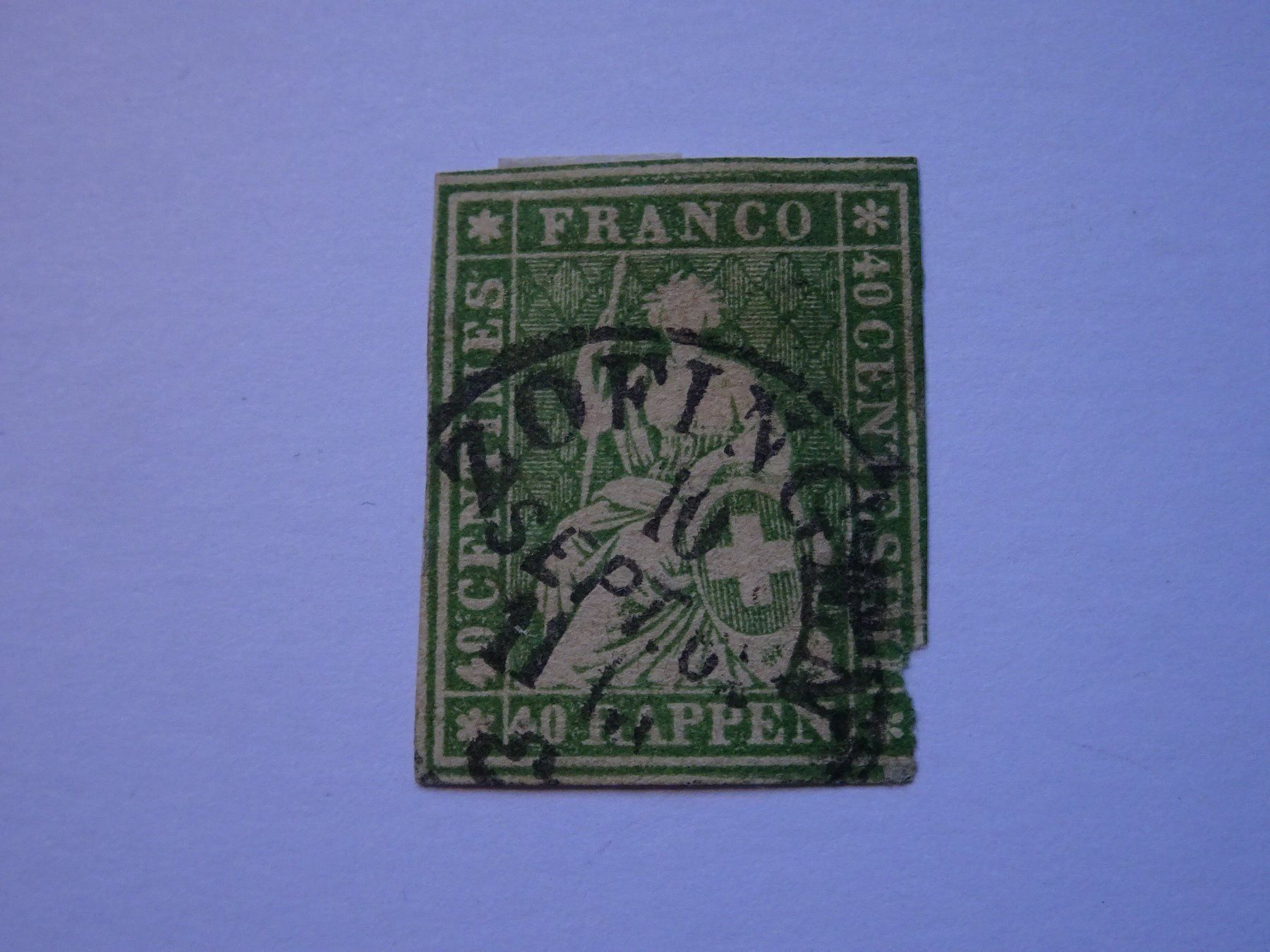 Alle Briefmarken: 40er-Strubel 1858/62 – Gebraucht aus Aadorf von Chnorli-Furz