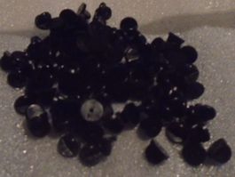 100 Schwarze Pin Verschlüsse Plastik