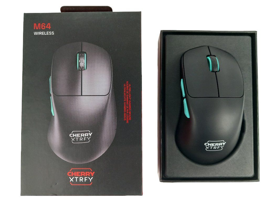 Maus: CHERRY xtrfy M64 Mouse (Wireless; Black) – Gebraucht aus Hünenberg von Restwert_Zug 2