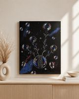 Bubble Code - einzigartiges Bild - Acryl auf Leinwand
