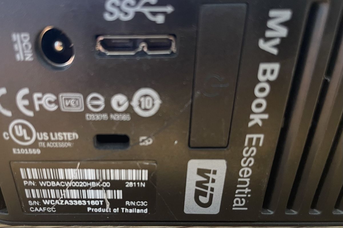 Western Digital Dischi rigidi: Western Digital MyBook Essential 1TB – Usato da Bassersdorf venduto da SMADonald1 1
