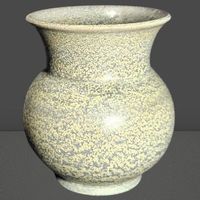 🌟 Vintage Kugelvase – Mid Century Keramik mit Struktur ✨