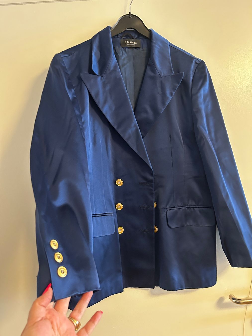 Giacche: Vintage Clement Esquisite Blazer Gr L Blau Elegant – Usato da Regensdorf venduto da Spyke55 2