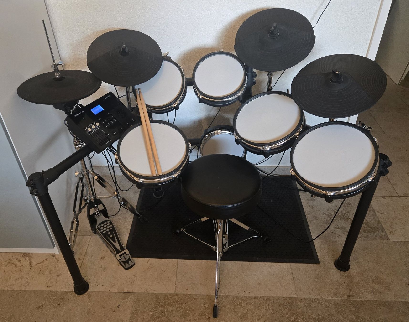 Musikinstrumente: Millenium MPS-850 E-Drum Set ab 1.- Franken!!!! – Gebraucht aus Uerkheim von Moedu
