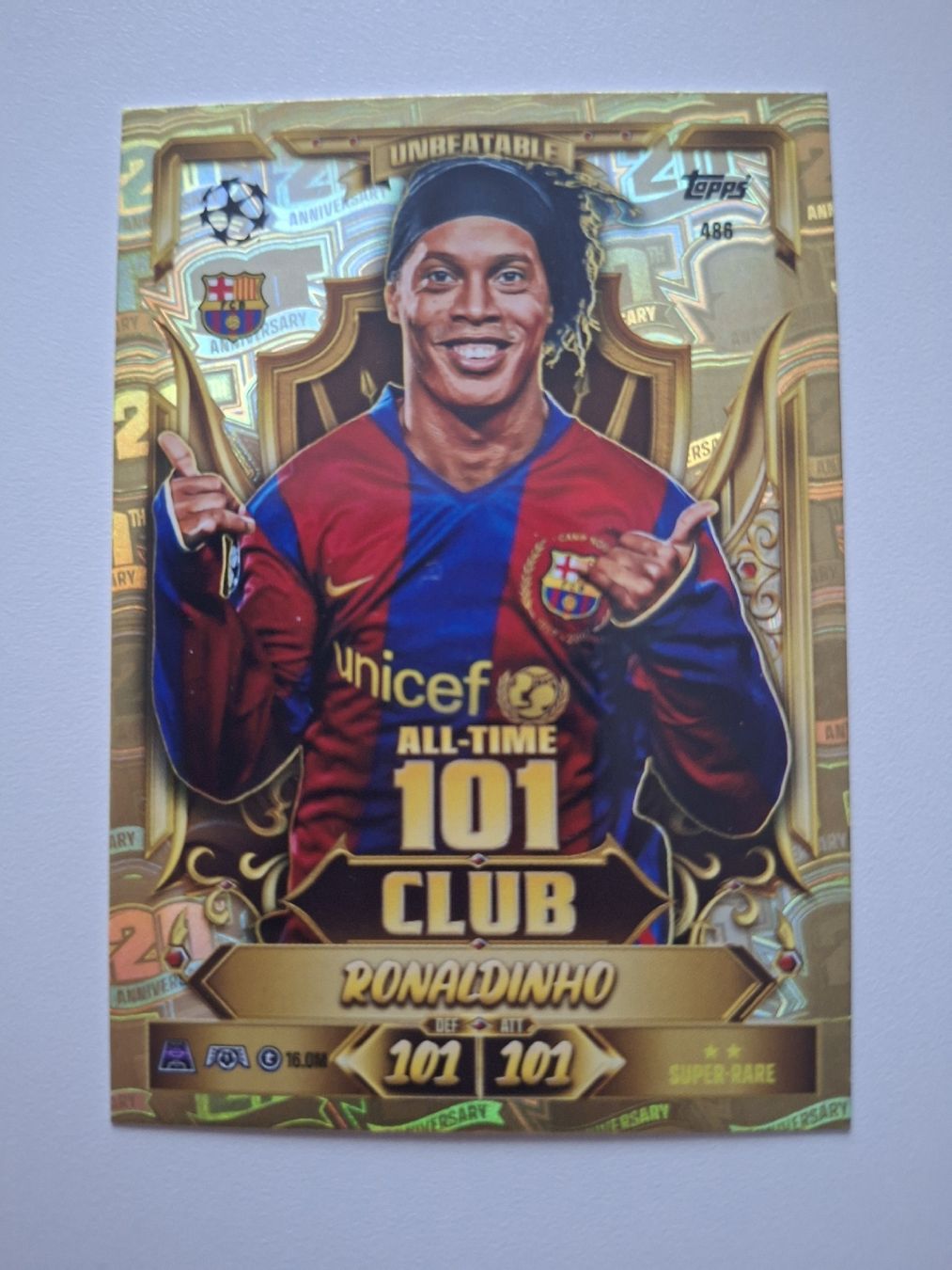 Topps Match Attax Ronaldinho 101 Club Karte FC Barcelona. (Neu (gemäss ...