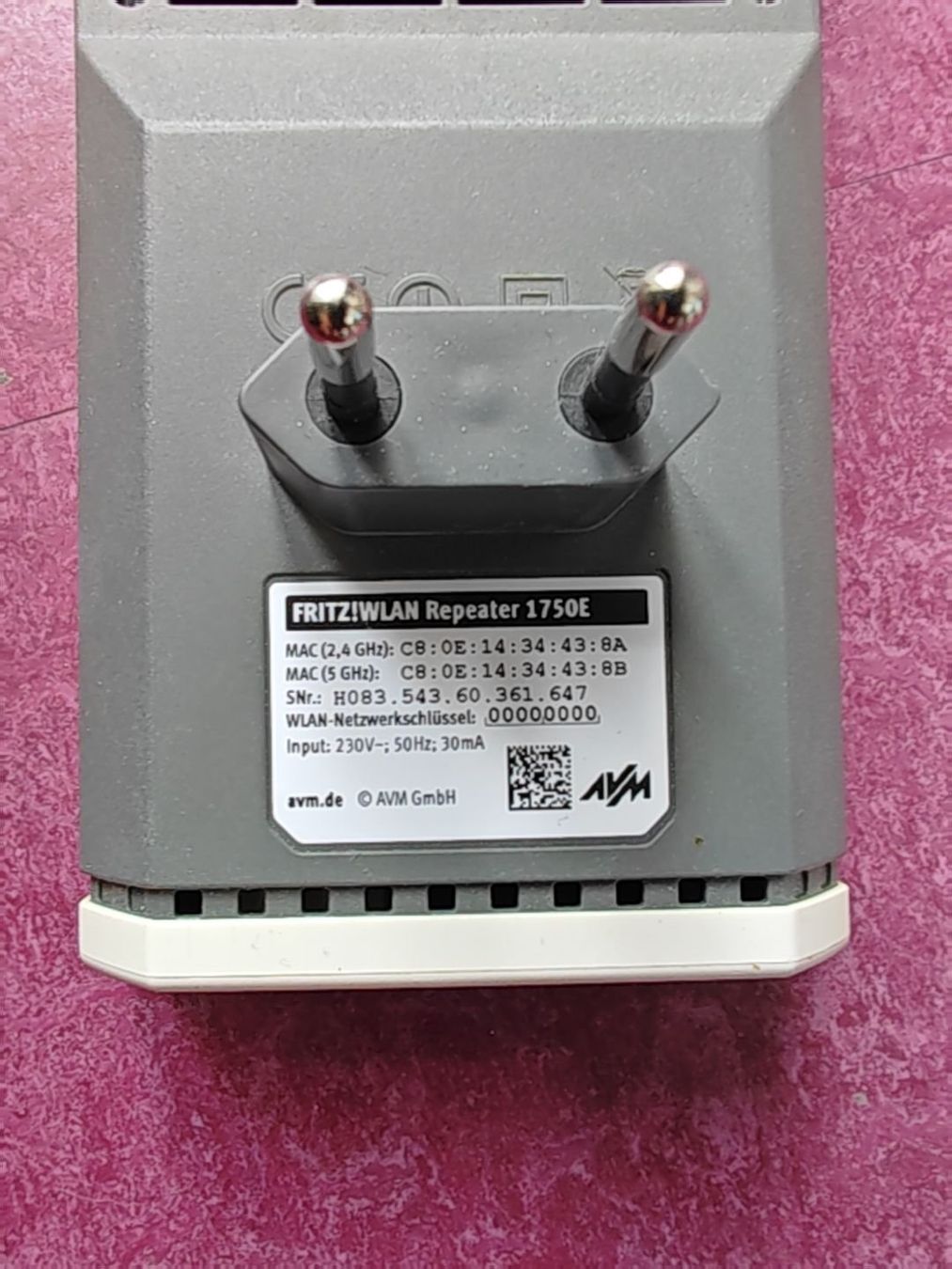 Avm WiFi: AVM FRITZ!WLAN Repeater 1750E – Usato da Langenthal venduto da Valpur 2