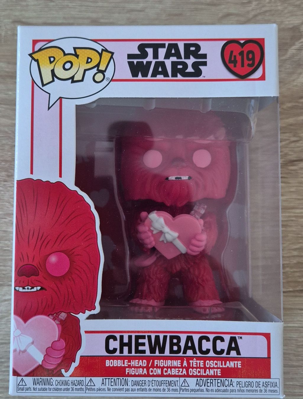 Funko Statuette: Funko Pop Star Wars Chewbacca 419 Saint-Valentin Edition! – Nuovo e nell'imballaggio originale da La Chaux-de-Fonds venduto da joa_5yfy