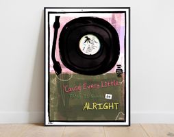 Bob Marley Vinyl Turntable Bild Kunst Vintage Reggae 3 Birds