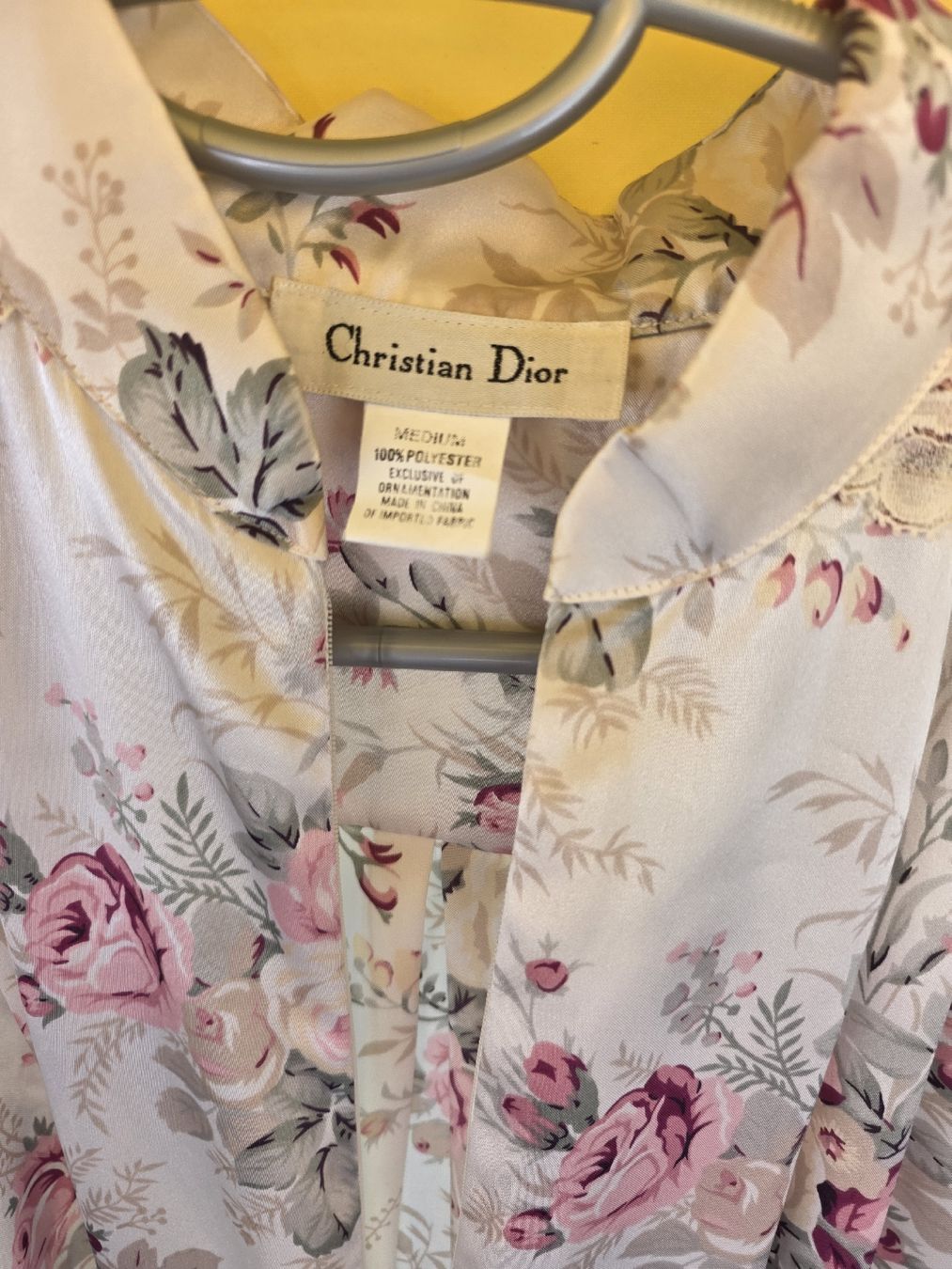 Dior Negligees & Pigiami: Christian Dior Nachthemd Blumenmuster Grösse M 100% Polyeste – Usato da Kriens venduto da Clevero 3