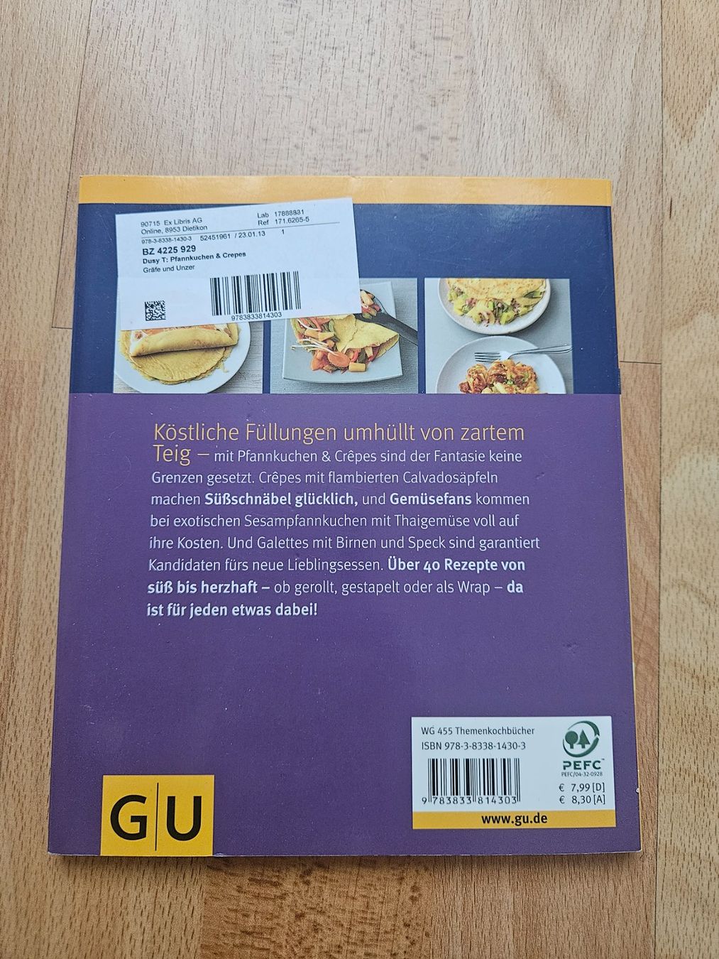 Libri: Kochbuch GU Pfannkuchen & Crêpes – Usato da Ebikon venduto da SecondChance_byM 5