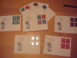PJ 1980 FDC Serie einzeln und 4er