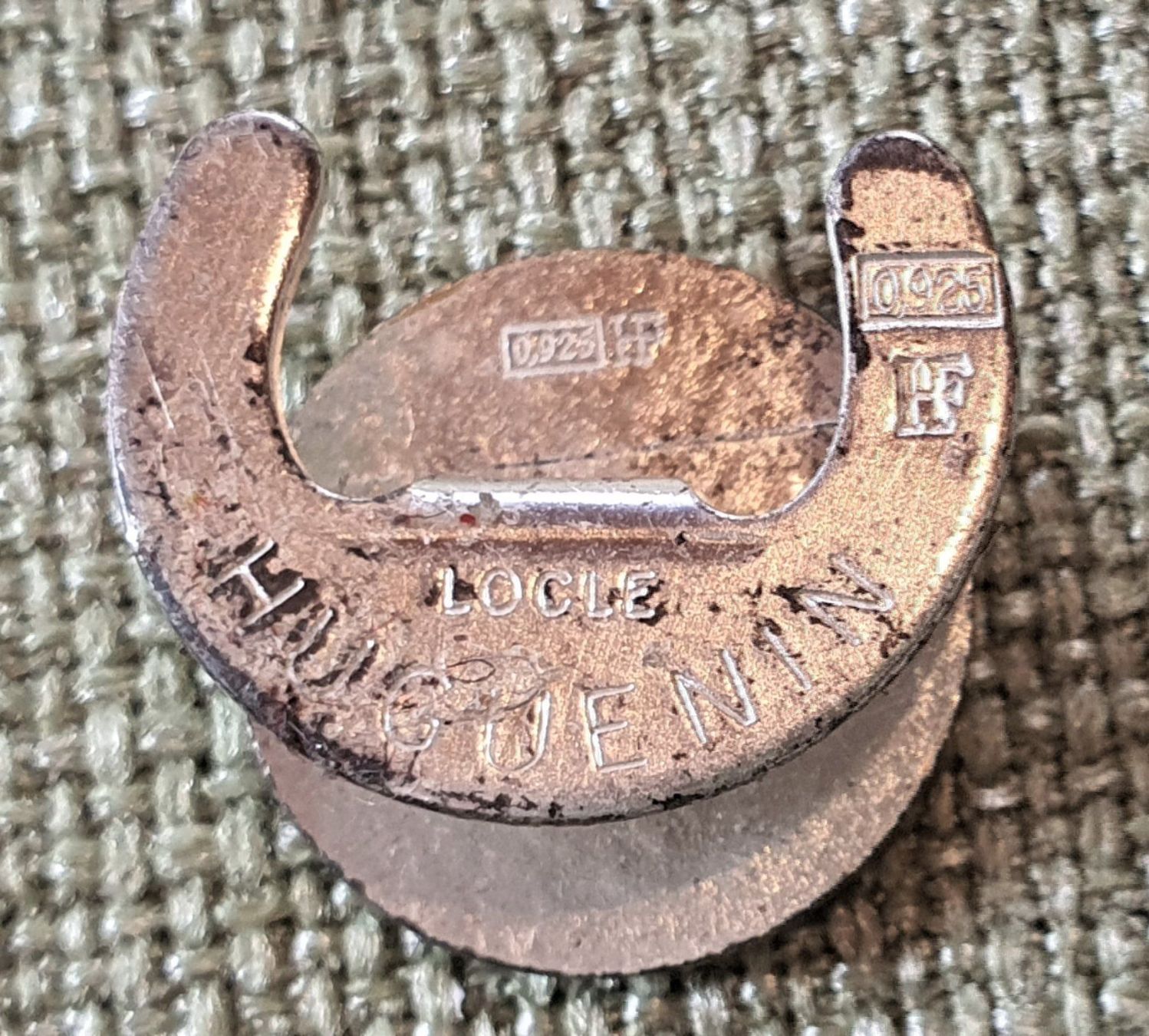 TCS Placchette & Badge: F019 Revers Knopf TCS Veteran Silber 925 – Usato da Reinach BL venduto da Boston-Verkauf 1