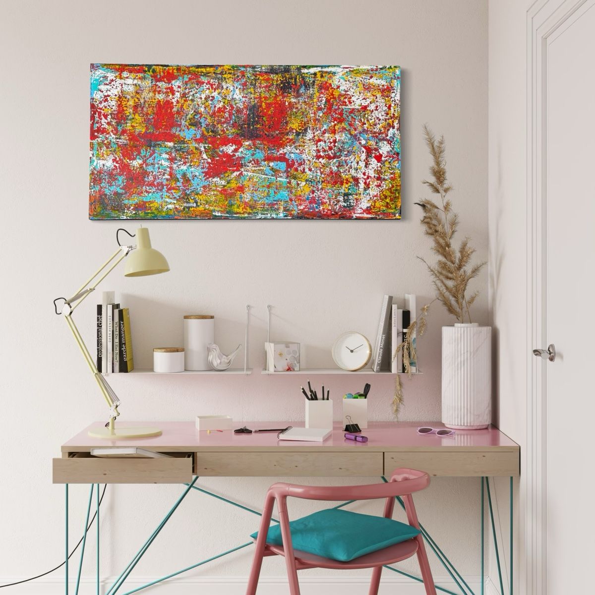 Dipinti: Originales abstraktes Gemälde, Unikat, 120x60cm – Nuovo e nell'imballaggio originale da Berikon venduto da home-artsch 1