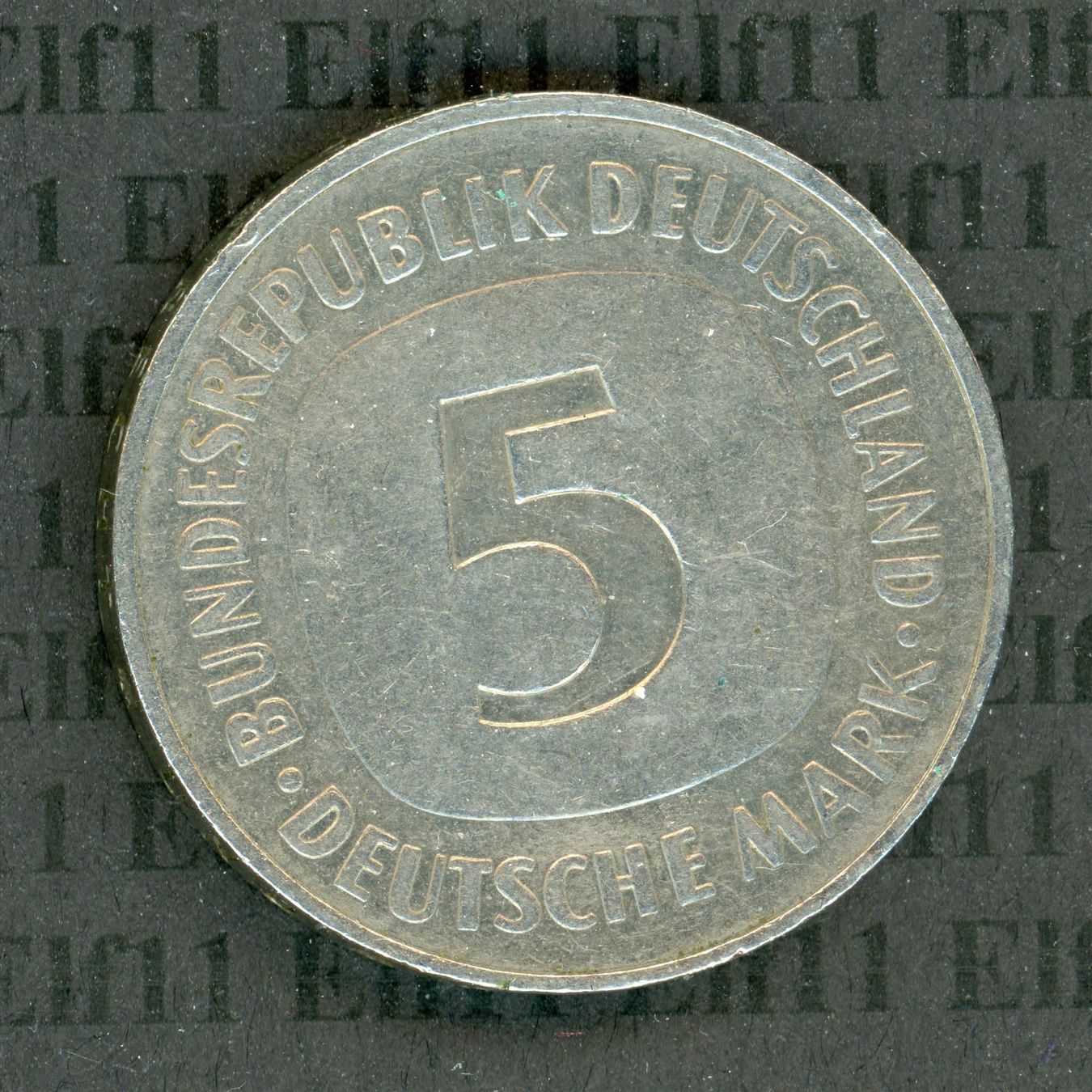 Tutti le monete: DEM___5.00 1987J -vz 5 Deutsche Mark – Usato da Widnau venduto da Elf11 1