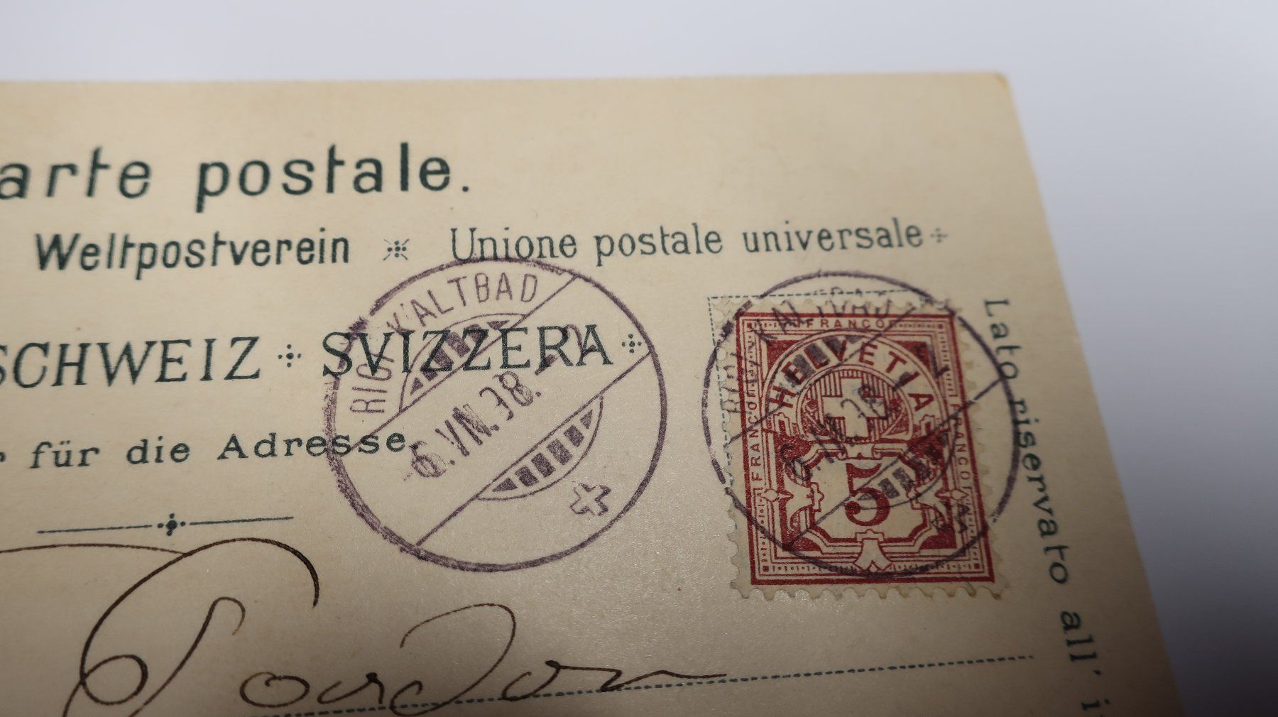 Cartoline postali: Gruss vom Rigi  1898 – Usato da Cormoret venduto da Pascalll2001 5