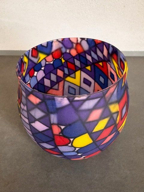 Portacandele: WINDLICHT GLAS - MOSAIKMUSTER – Nuovo e nell'imballaggio originale da Honau venduto da sainj 1