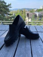 Loafer VARESE Leder schwarz, Gr. 37, wenig getragen