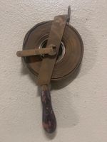 Vintage Rollbandmass 30m, Holzgriff, Messband, Rarität