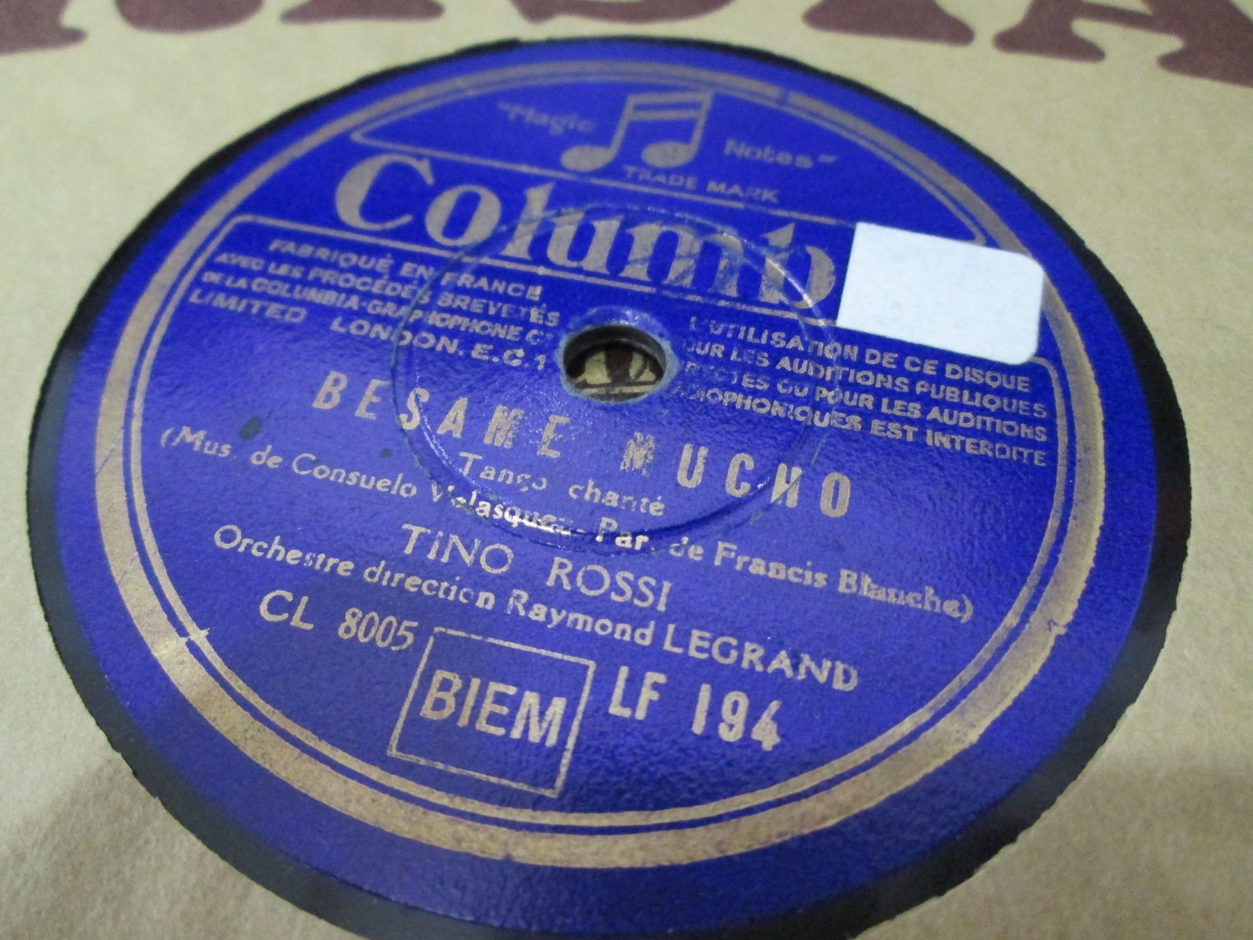 Vinyles: DISQUES 78 TOURS – D'occasion à Lausanne par Leag 6