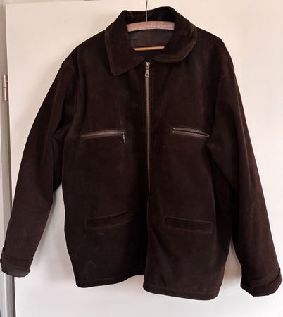 Herren Wildlederjacke braun 