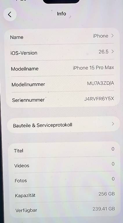 Telefoni cellulari / Smartphones: iPhone 15 Pro Max 256 gb  – Usato da Wohlen AG venduto da ita_29xh 2