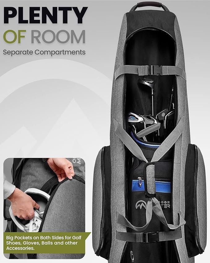 Borse: Golf-Reisetasche mit Rollen & Regenschutz – Nuovo e nell'imballaggio originale da Porrentruy venduto da HouseKraftByJenny 3