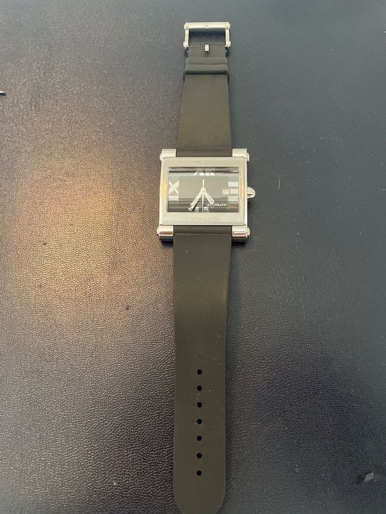 Montre Automatique St Leonhard Zeit Vintage, Fonctionnelle Avec Date à 3h - Pièce D'occasion Authentique