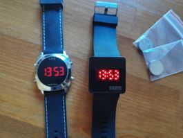 Montres Led piles neuves + 2 piles neuves
