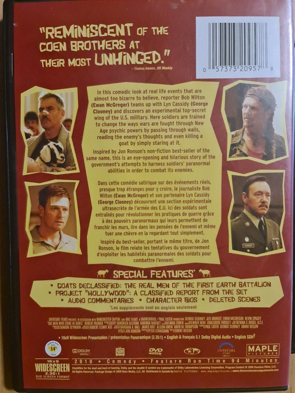Tutti i DVDs: The men who stares at goats – Usato da Dintikon venduto da Vexi 1