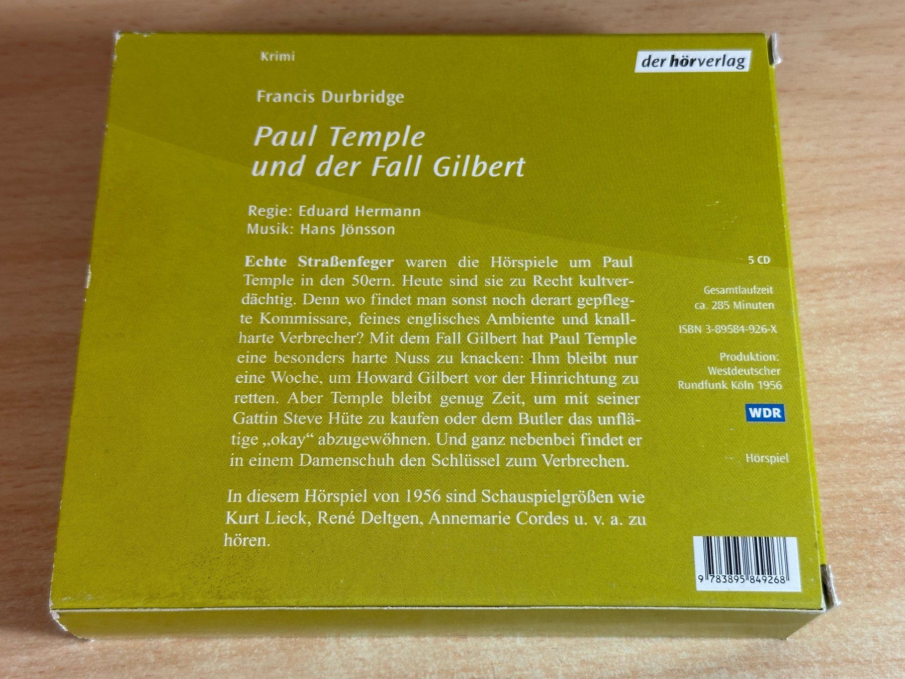 Audiolibri: Francis Durbridge - Paul Temple Und Der Fall Gilbert – Usato da Rikon im Tösstal venduto da Alpenmutz 1