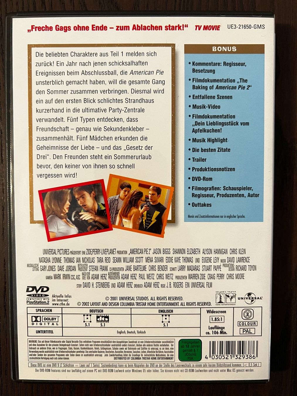 Alle DVDs: American Pie 2 – Gebraucht aus Zürich von FilmFreunde 1