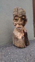 Skulptur erstellt aus Schwemholz aus Graubünden