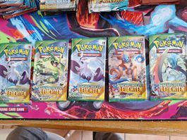 Pokémon XY Drachenleuchten - 5 LEERE !! BOOSTER