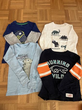 Lot de t-shirt manches longues 116cm