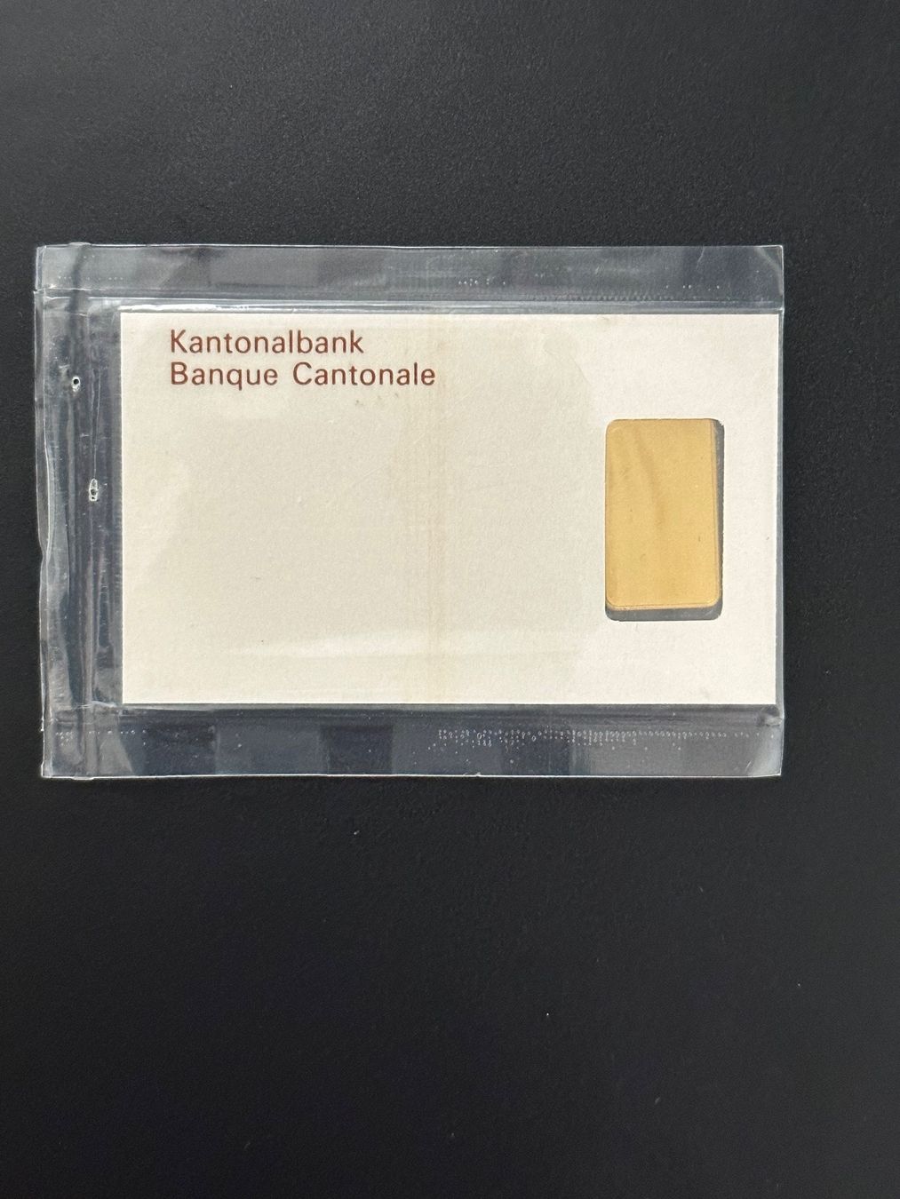 Metalli preziosi: Goldbarren 2 g Kantonal Bank – Nuovo e nell'imballaggio originale da Untersiggenthal venduto da byiggy 1