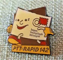 L198 - Pin Die Post PTT Rapid 142 Brief