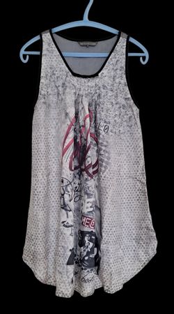 Silvia Heach Seidentop, Tunika, Minikleid 100% Seide Gr. S