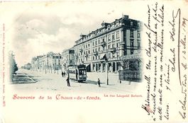 Ansichtskarte La Chaux-de-Fonds Tram