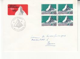 Sonderstempel S. 596 Erstbesteigung Matterhorn mit SBK 433