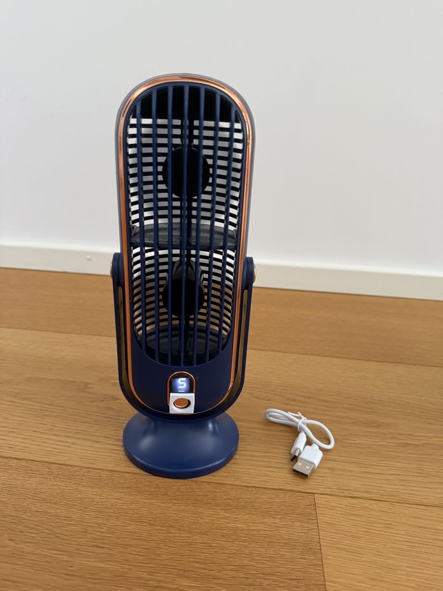 Ventilateurs: Tischventilator Retro Design blau USB neuwertig – Neuf (Voir description) à Bern par HBYISIS 4