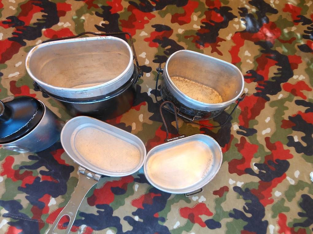 Geschirrsets: Armee / Militär Trinkflasche & 2 Gamellen – Gebraucht aus Füllinsdorf von Cibum 2