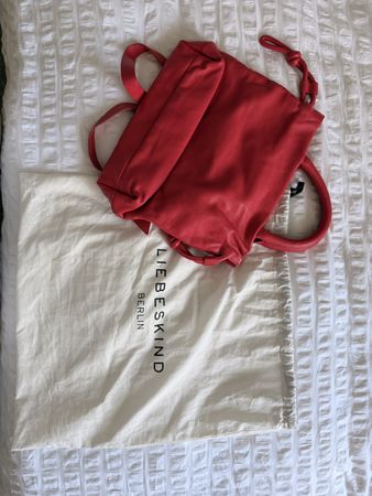 Liebeskind Rucksack neu Leder rot