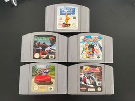 Nintendo 64 Spiele Lot á 5 Stk. guter Zustand!