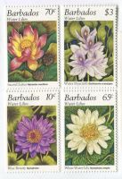 Briefmarken "Seerosen". Barbados