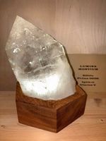 Edle Bergkristalllampe aus Schweizer Bergkristall