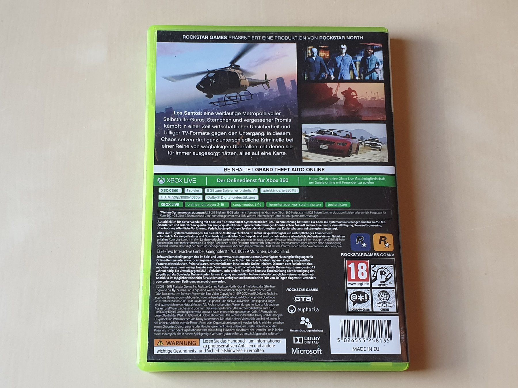 Microsoft Giochi: Grand Theft Auto V GTA 5 – Usato da Stansstad venduto da collectorsshop 1